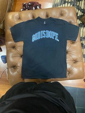 GODISDOPE Black Graphic Tee